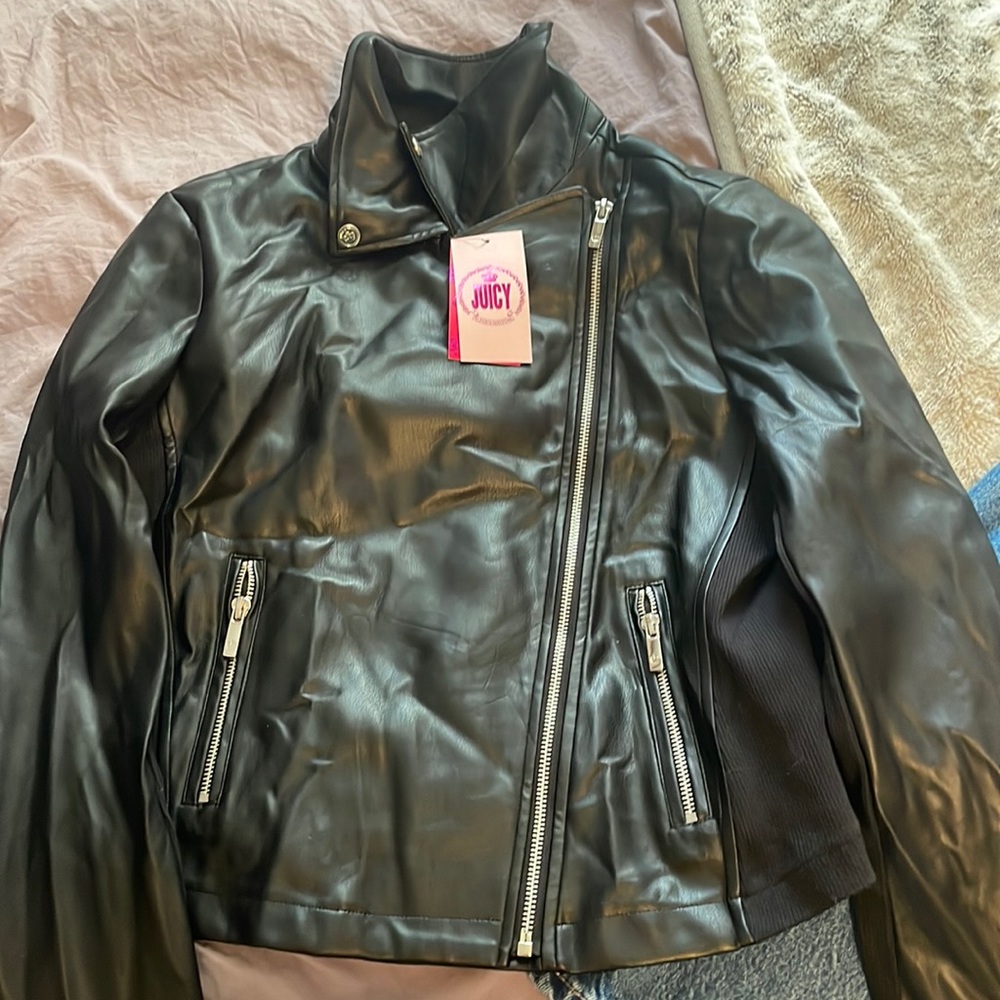 New juicy couture leather jacket